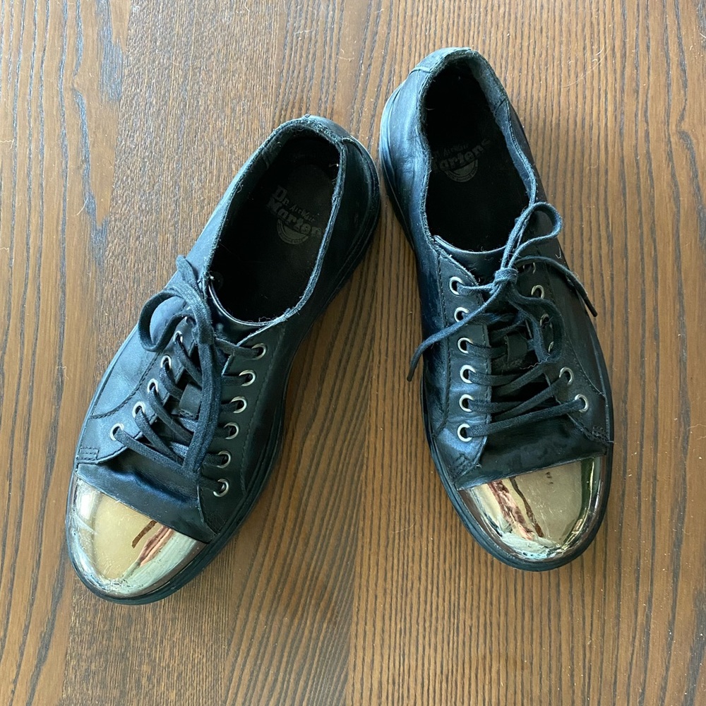 Dr. Martens Pewter Toe Oxfords